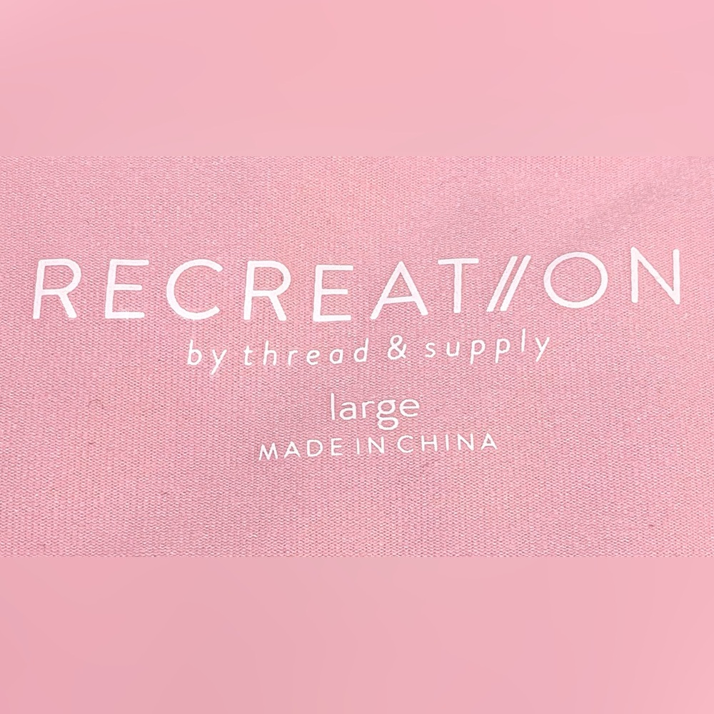Recreation Womens L Pink Activewear Top Athletic Sporty Utility Athleisure - Picture 12 of 16